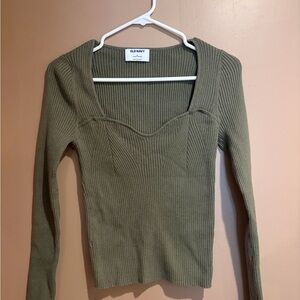 Old Navy Sage Green Long Sleeve Top